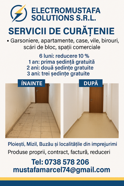 Servicii oferite curatenie